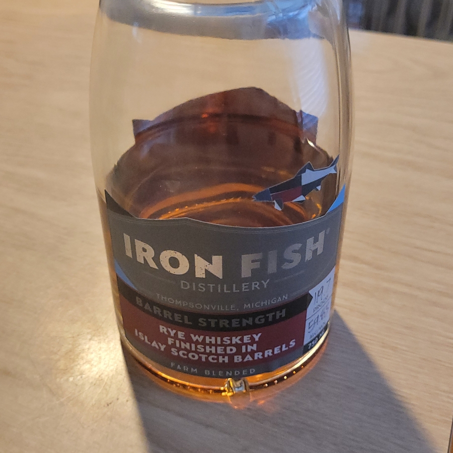 Iron Fish Rye Whiskey Finished in Islay Scotch Barrels