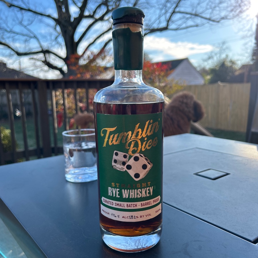 Tumblin' Dice 8-Year-Old Straight Rye Whiskey