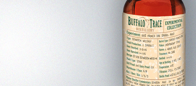 Buffalo Trace Experimental Collection 100% French Oak Barrel Aged