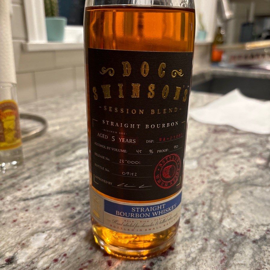 Doc Swinson's straight bourbon whiskey - Session Blend