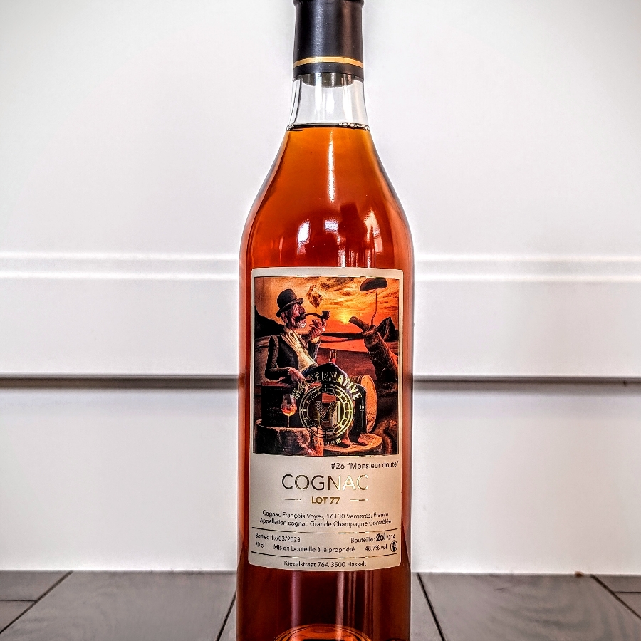Malternative Francois Voyer "Monsieur Doute" Lot 77 Grande Champagne Cognac