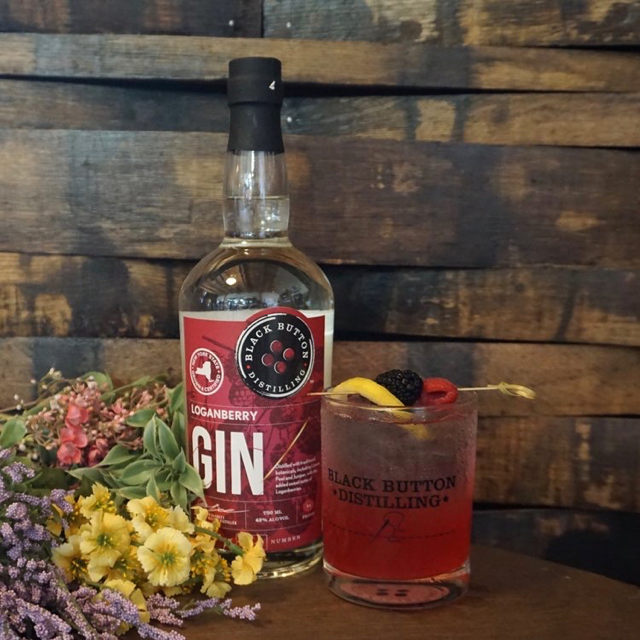 Black Button Loganberry Gin