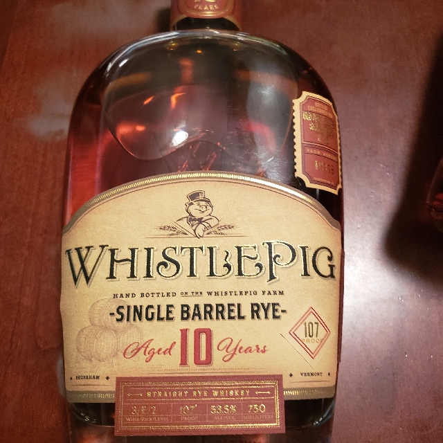 WhistlePig 10 Yr Single Barrel (Brown Derby Store Pick 2020)