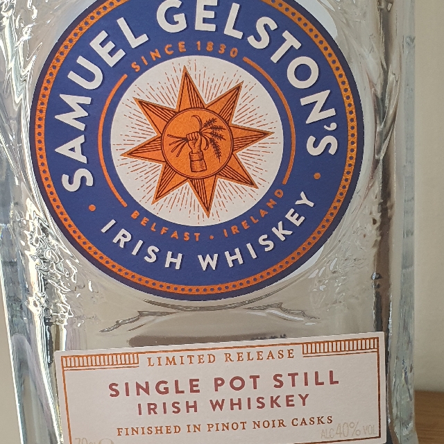 Samuel Gelston's Single Pot Pinot Noir cask