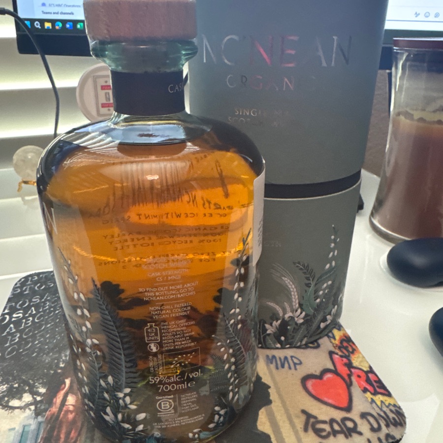 Nc'Nean organic single malt scotch whiskey cask strength AON ex-Amarone wine cask finish - #20-676 - German exclusive