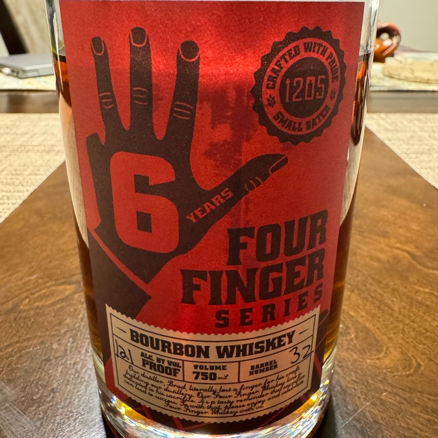 Four Finger Distillery Bourbon Whiskey