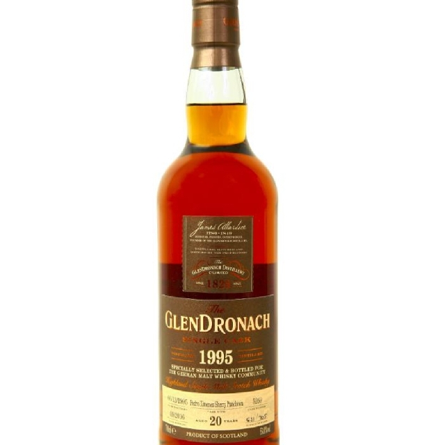 Glendronach Single Cask  vintage 1995, 20yo, for The German Malt Whisky Community