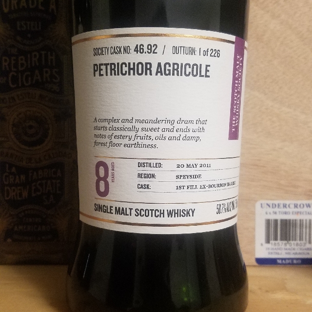 SMWS 46.92 PETRICHOR AGRICOLE