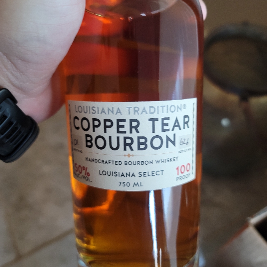 NOLA Distillery Louisiana Tradition Copper Tear Bourbon