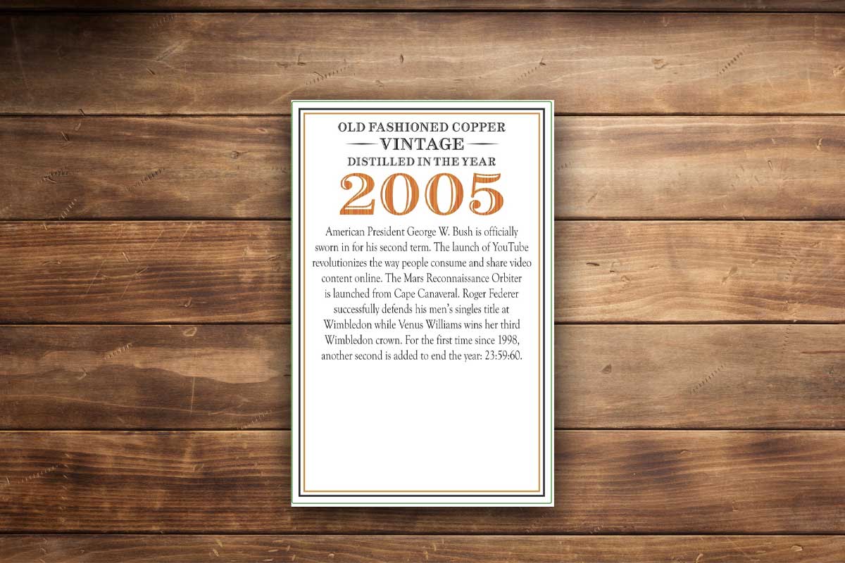 O.F.C. Vintage Bourbon 2005