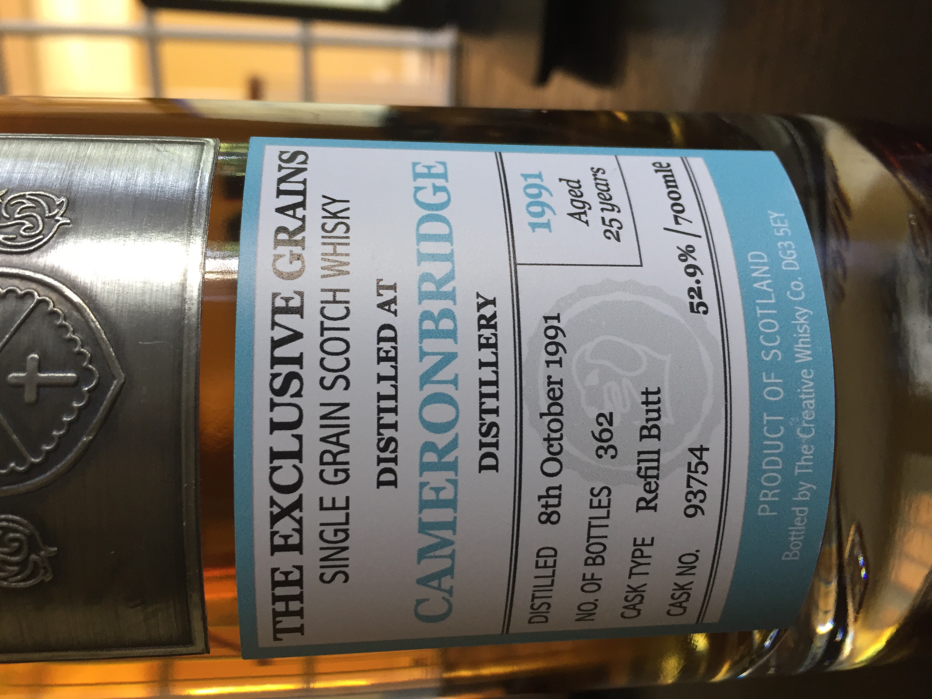 Cameronbridge 1991 25 Year (The Exclusive Grains)