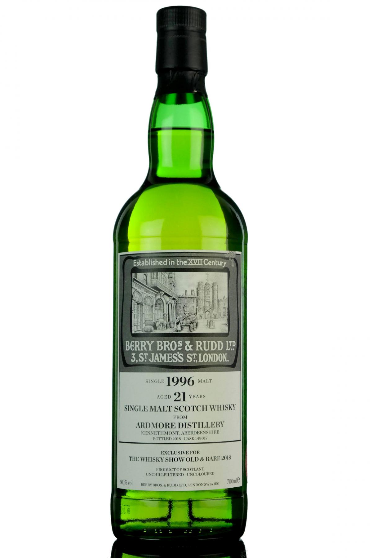 Ardmore 1996 21 Year (Berry Bros & Rudd)