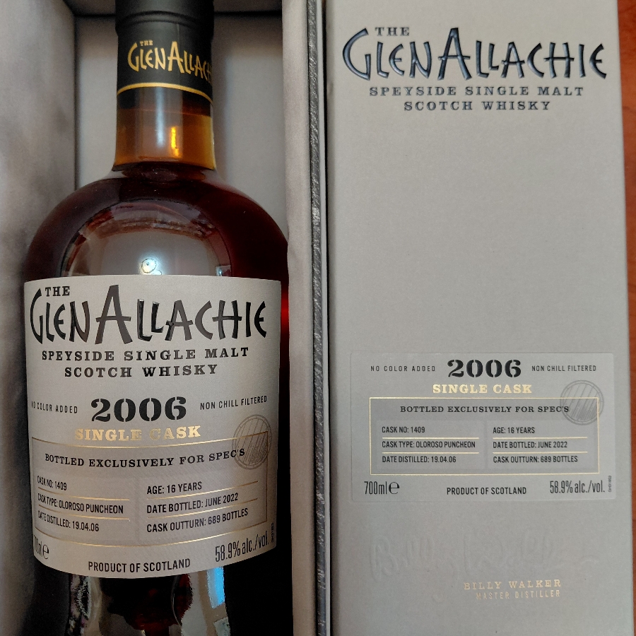 Glenallachie 2006 Spec's Single Cask 16Year