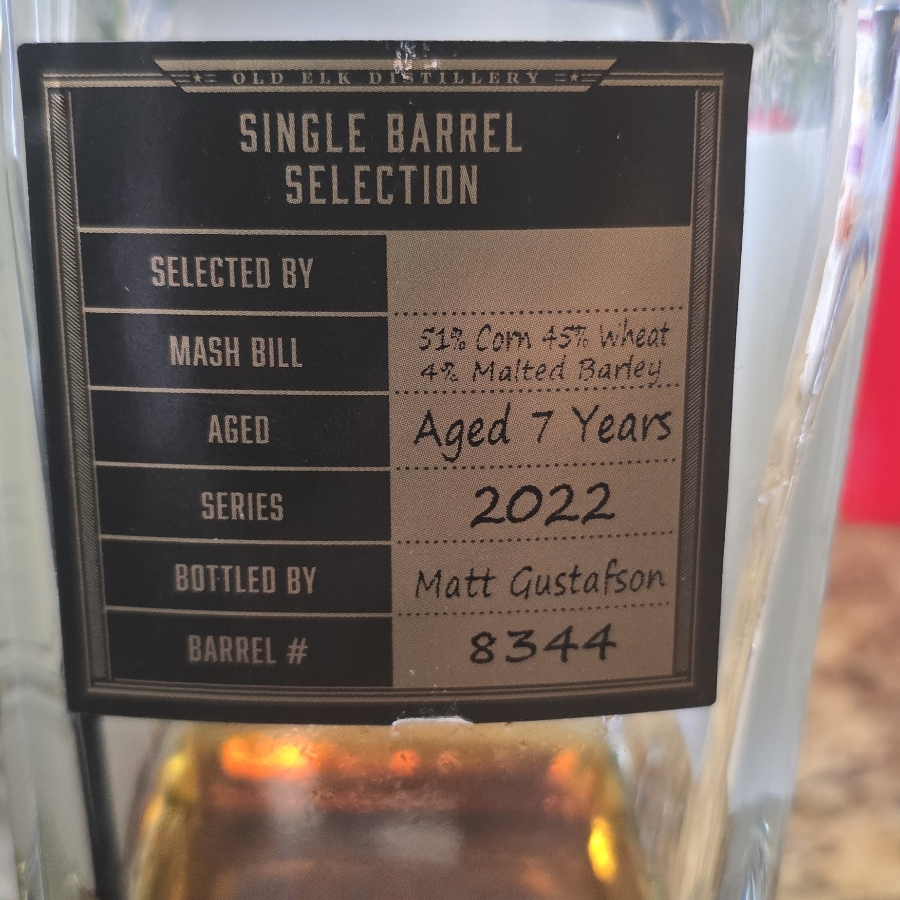 Old Elk Wheated Bourbon Single Barrel (Rock Elite Elk Wheated)