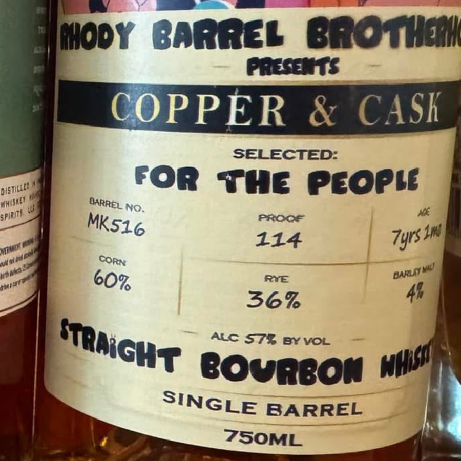 Copper & Cask "RBB pick"