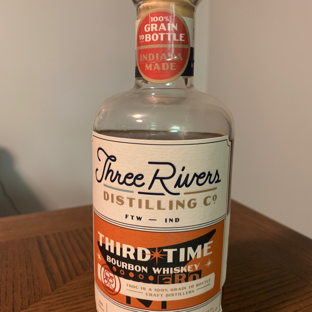 Three Rivers Third Time Bourbon Whiskey