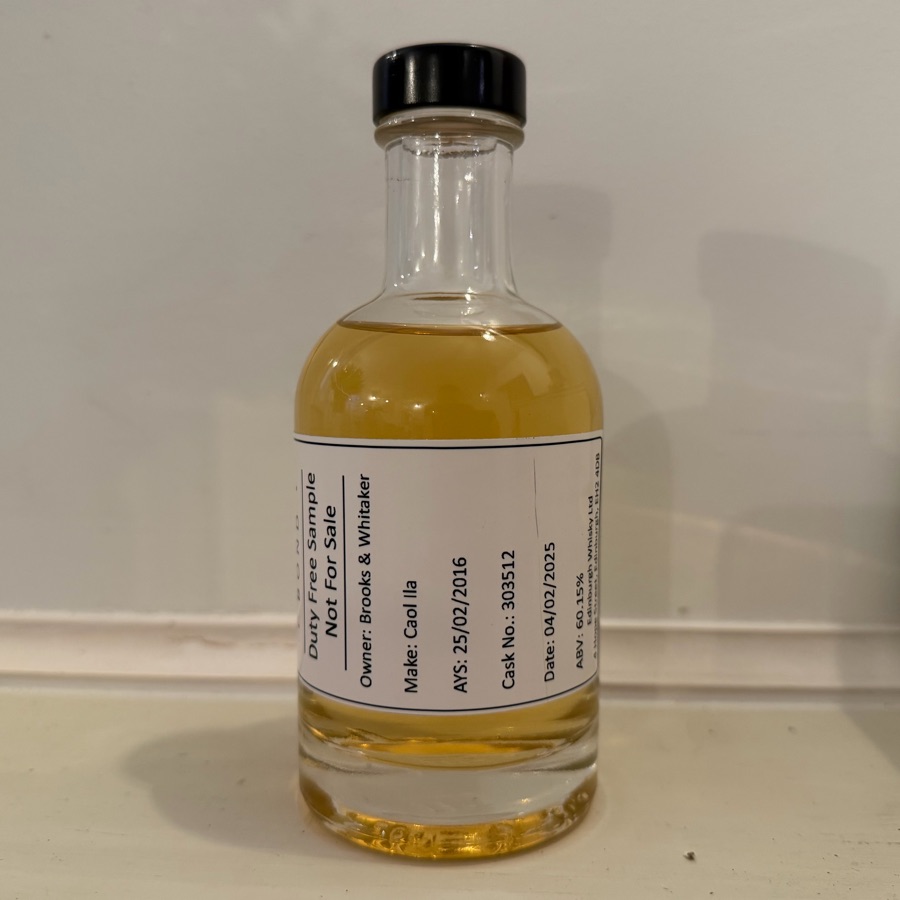 Caol Ila 2016 8 Year Single Cask No. 303512 (Vintage Bottlers)