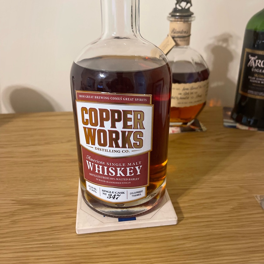 Copper Works American Single Malt Single Cask 347