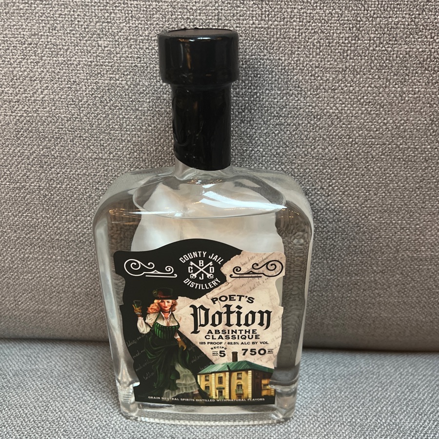 County Jail Distillery Poet's Potion Absinthe Classique