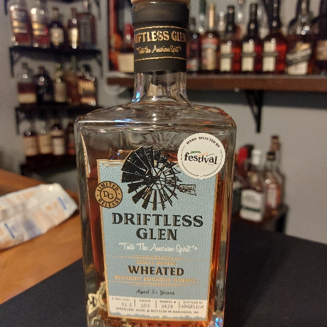 Driftless Glen Single Barrel Wheated Straight Bourbon Whiskey (Festival)
