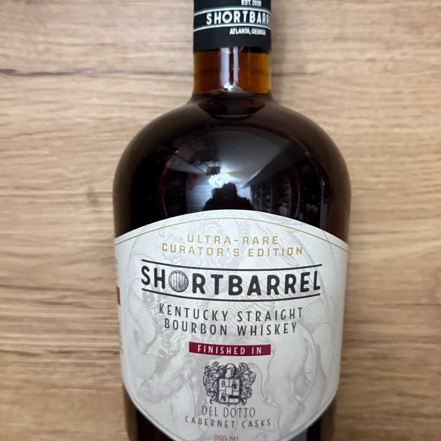 Shortbarrel Kentucky Straight Bourbon Whiskey Finished in Del Dotto Cabernet Casks Ultra-Rare Curator's Edition