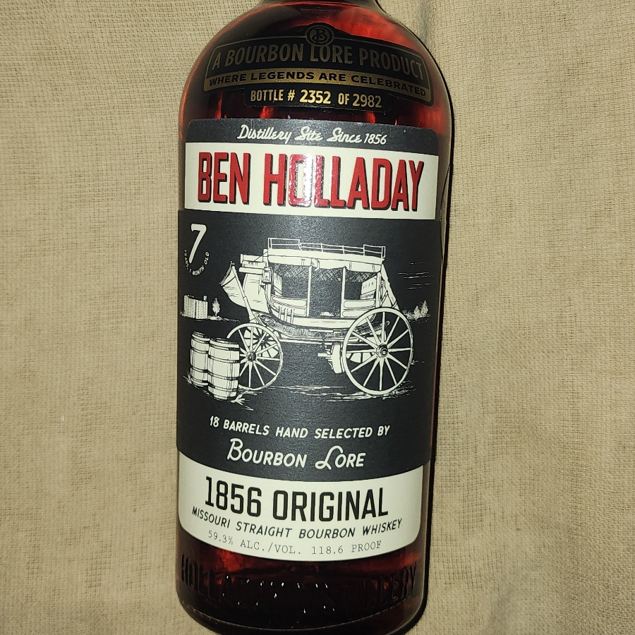 Ben Holladay 1856 Original Missouri Straight Bourbon 18 Barrels