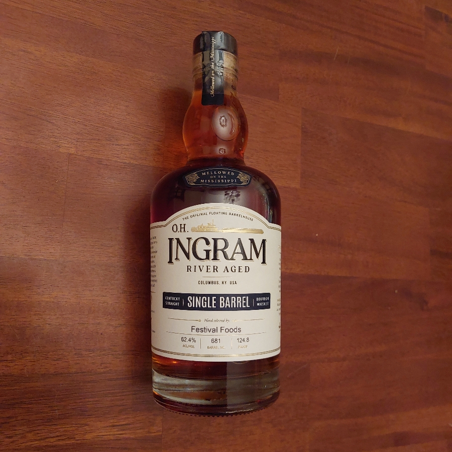O.H. Ingram River Aged Kentucky Straight Bourbon Whiskey Single Barrel (Festival)
