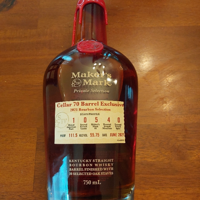 Maker's Mark Private Selection Cellar 70 Barrel Exclusive