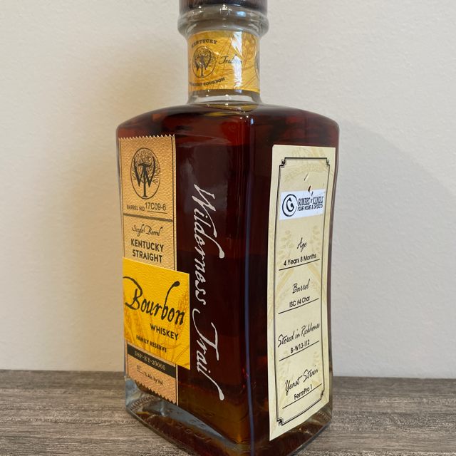 Wilderness Trail Single Barrel Kentucky Straight Bourbon Whiskey Family Reserve (Gomer's of Kansas)