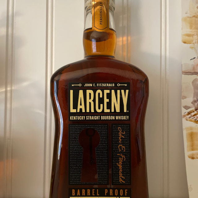 Larceny Barrel Proof Bourbon Batch Y122