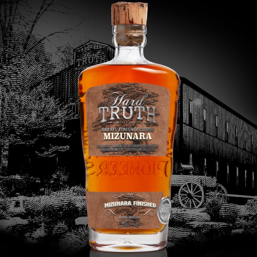 Hard Truth Barrel Finish Reserve Mizunara Straight Wheated Bourbon Whiskey Finished With Toasted Mizunara