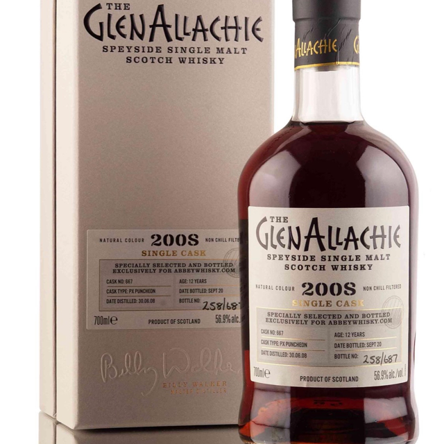 Glenallachie 2008 Single Cask 12 Year Old
