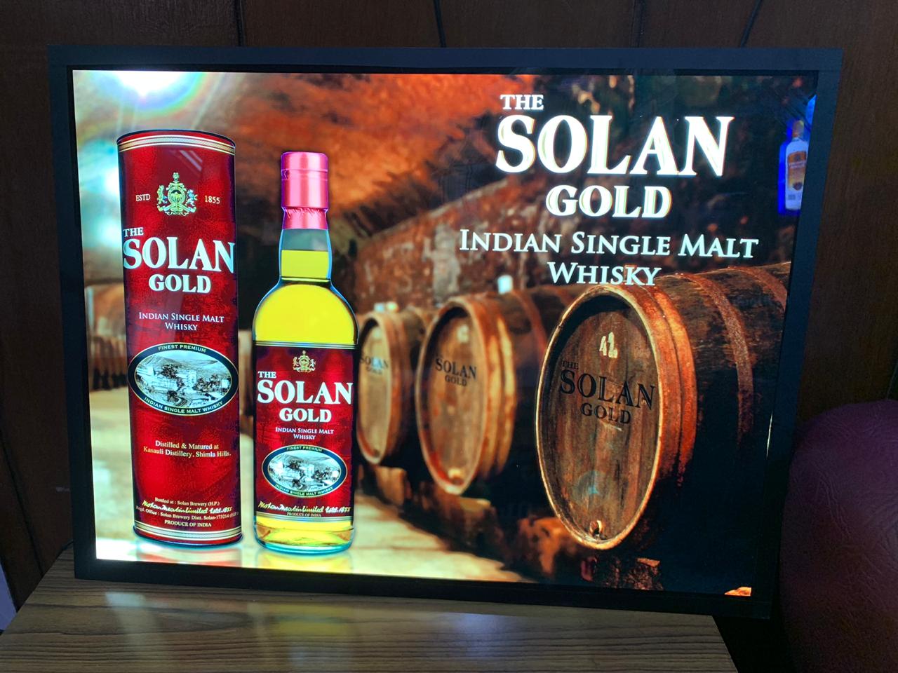 Solan gold Indian single malt whisky