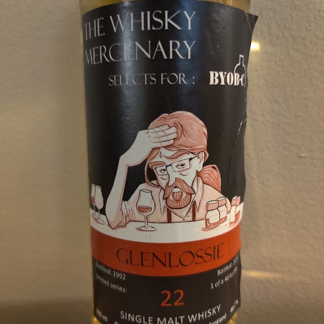 Glenlossie 22 (1992) (The Whisky Mercenary Selects For BYOB-C)