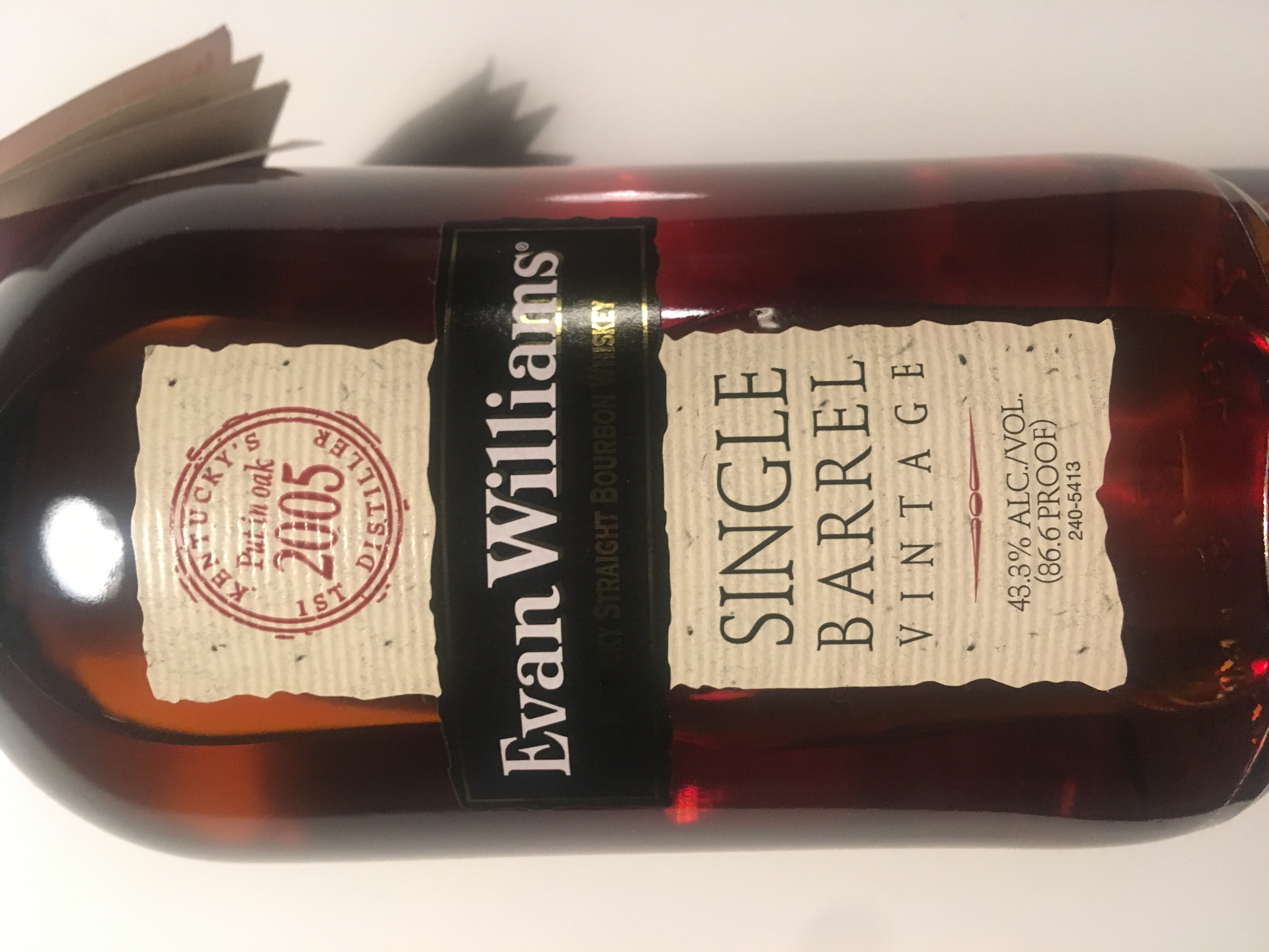 Evan Williams Single Barrel Vintage 2005