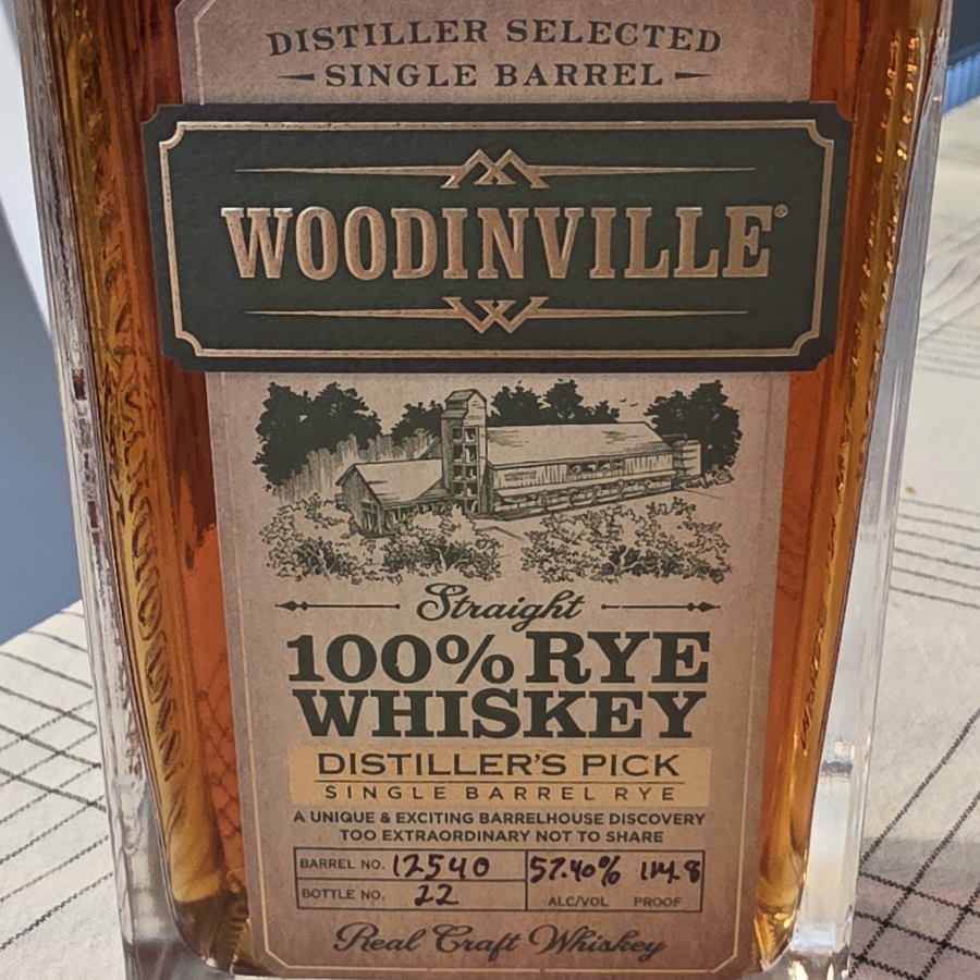 Woodinville Distillers Pick Single Barrel Rye