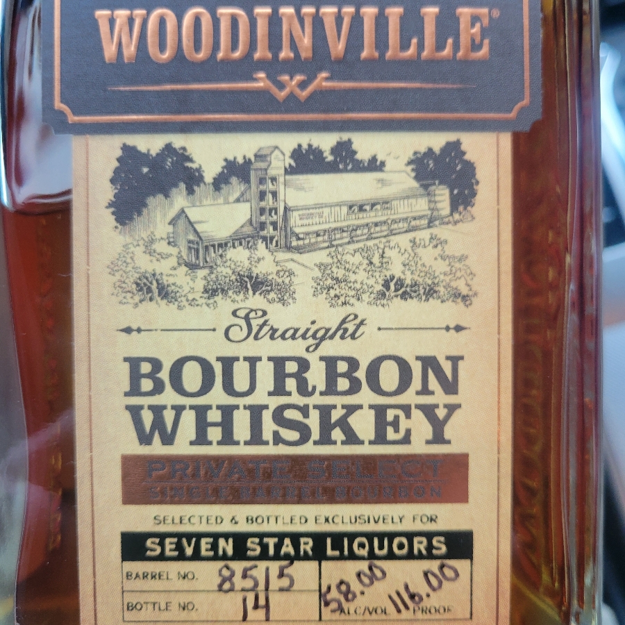 Woodinville Private Select Single Barrel #8515 (Seven Stars Liquor]