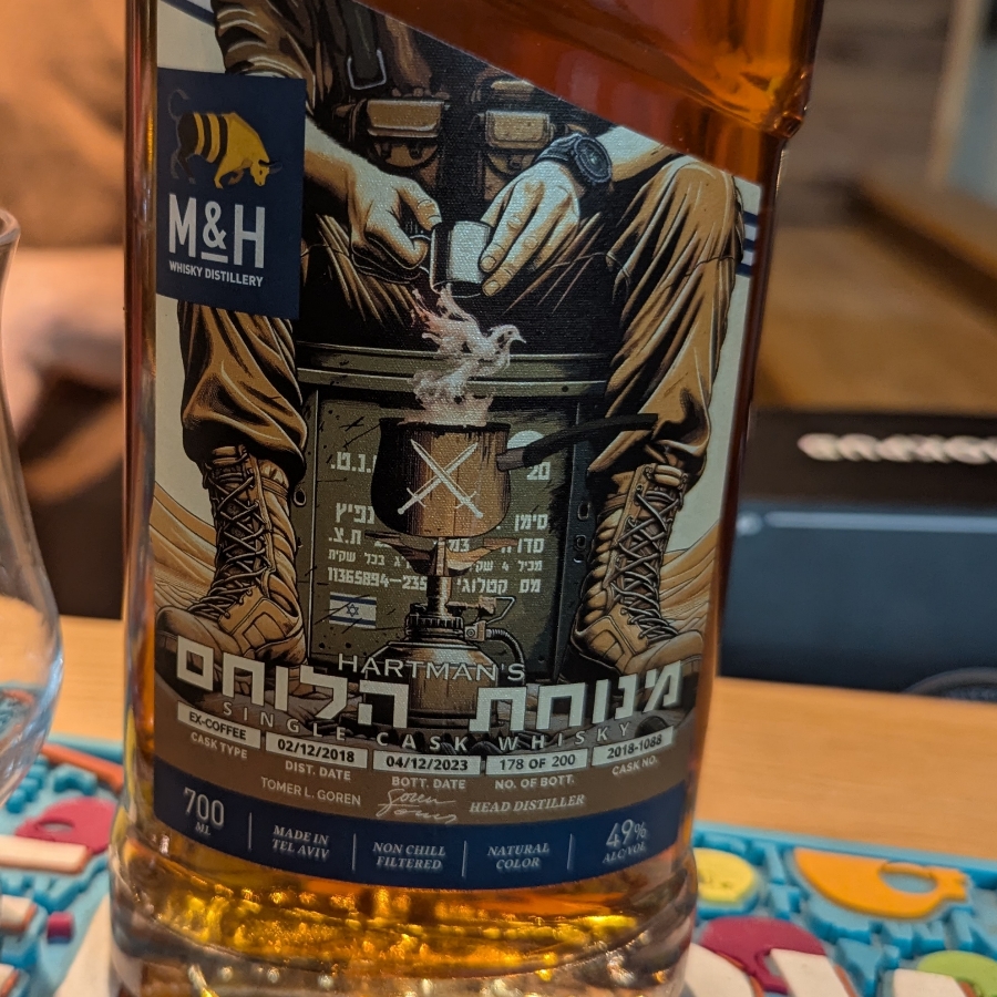 Milk and Honey (M&H) - Hartman's - Menuhat Halochem - Single Cask Whisky - Ex Coffee