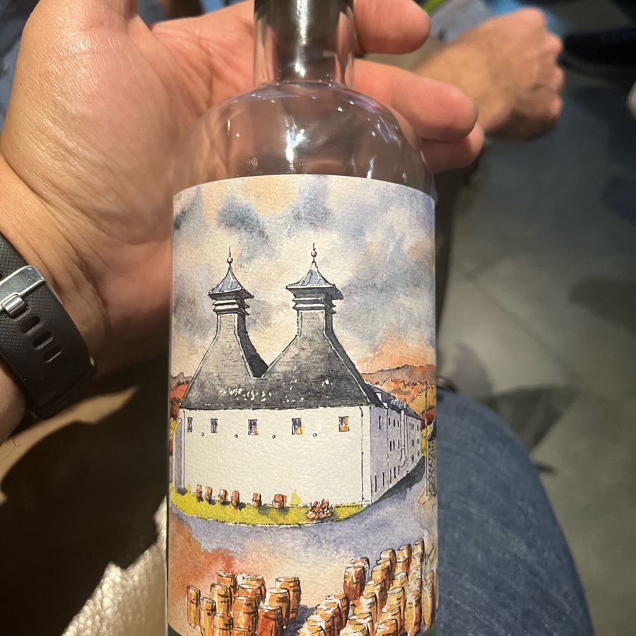 ardbeg sansibar 13yo label hand painted