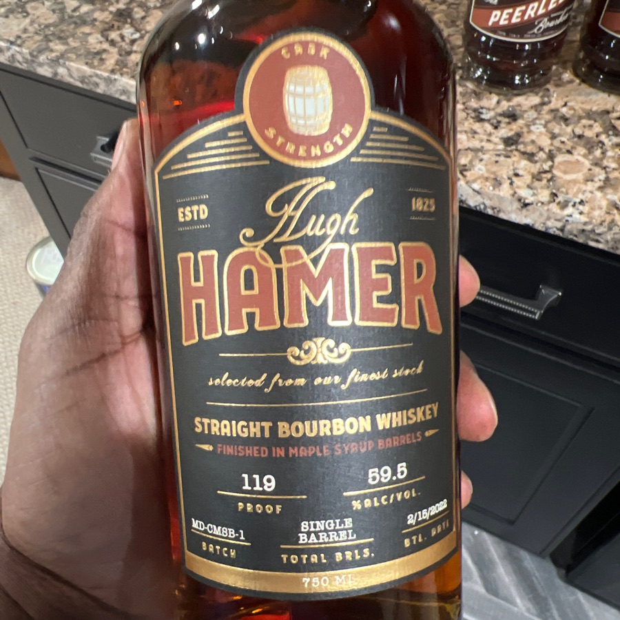 Hugh Hamer Straight Bourbon Maple Barrel