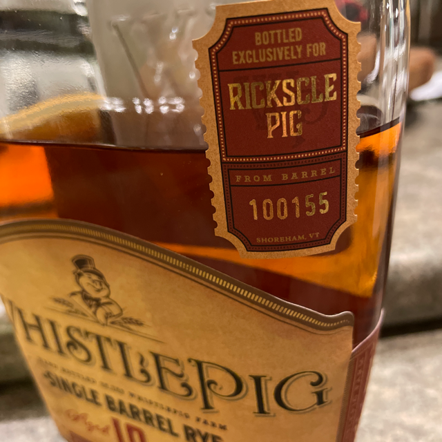 Whistlepig Rickscle Pig 15 year
