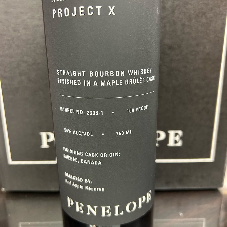 Penelope Project X "Maple Brulee Cask" Bourbon Barrel 2308-1