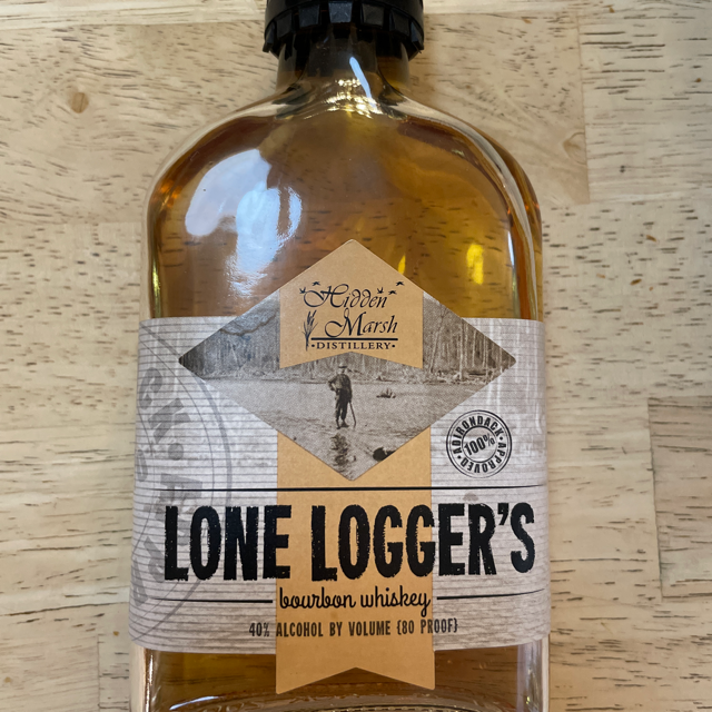 Hidden Marsh Distillery Lone Logger's Bourbon Whiskey