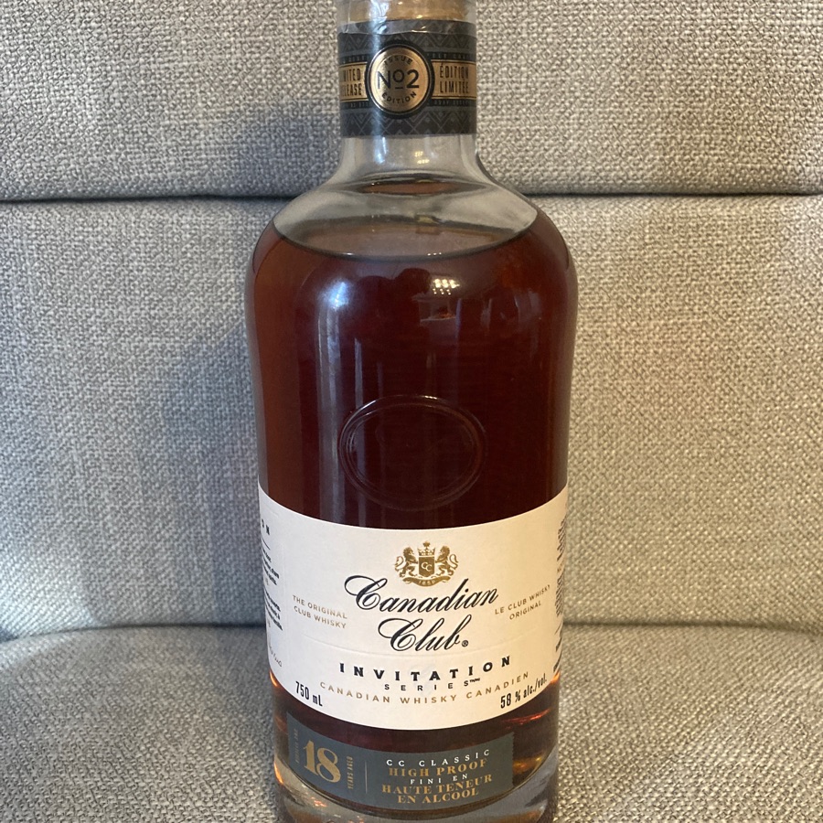 Canadian Club invitation series 18 Year High Proof