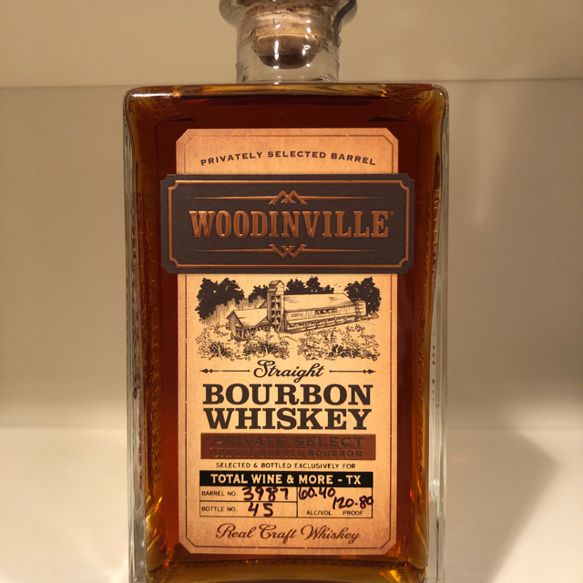 Woodinville Private Select Single Barrel 3987 (Total Wine & More - TX)
