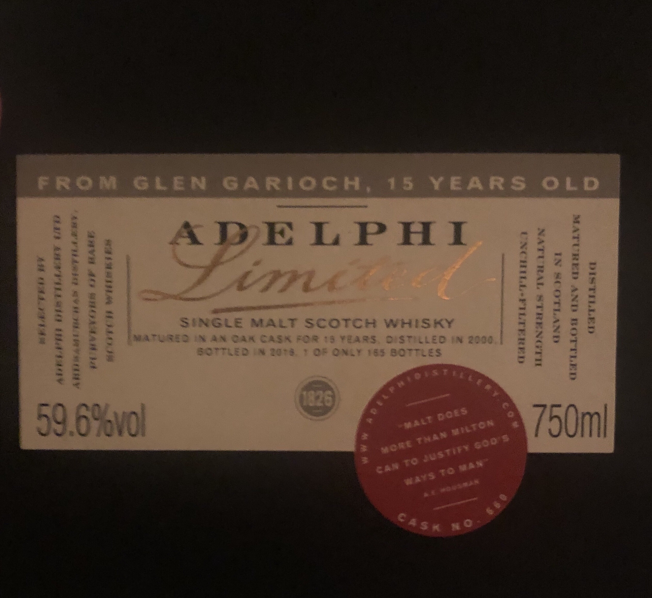 Glen Garioch 2000 15 Year (Adelphi)