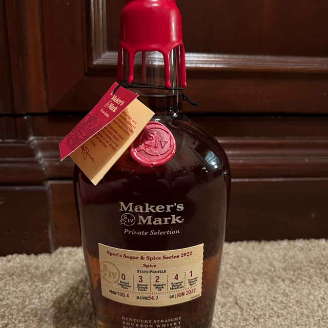 Maker's Mark Private Selection Spec's Sugar & Spice Series 2022