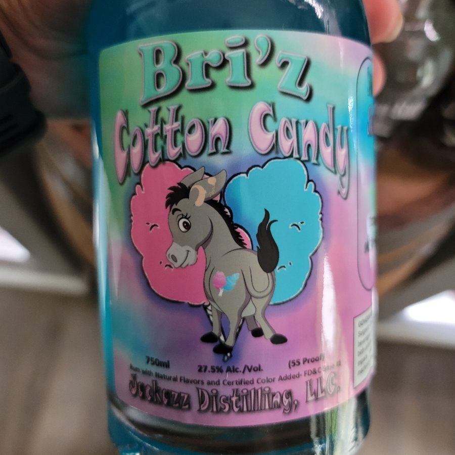 Jackazz Distilling Bri'z Cotton Candy Moonshine