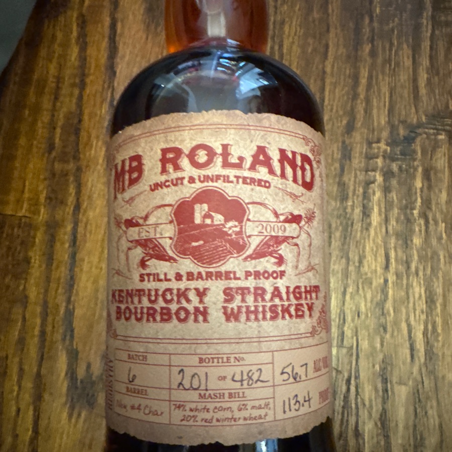 MB Roland Ketucky Straight Bourbon Whiskey Batch 6 - 201 of 482