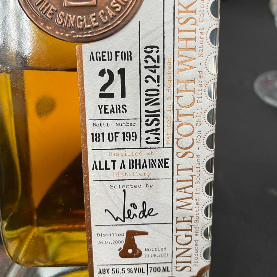 Allt a Bhainne 21Y 56.5% The Single Cask